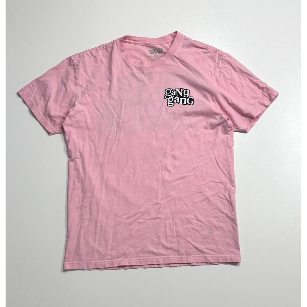 Theo Von Gang Gang Men’s Graphic T-Shirt Pink Size Medium Podcast Merch